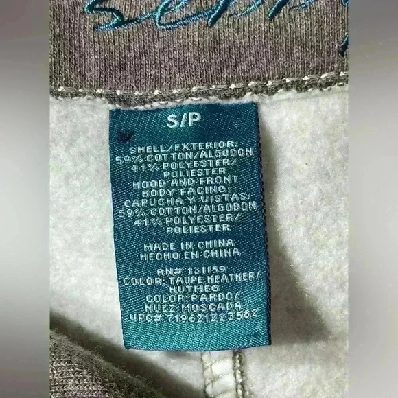 Sebby Tan & Brown Hooded Knit Belted Jacket Size Small Warm | Cozy | Fall - Picture 6 of 12